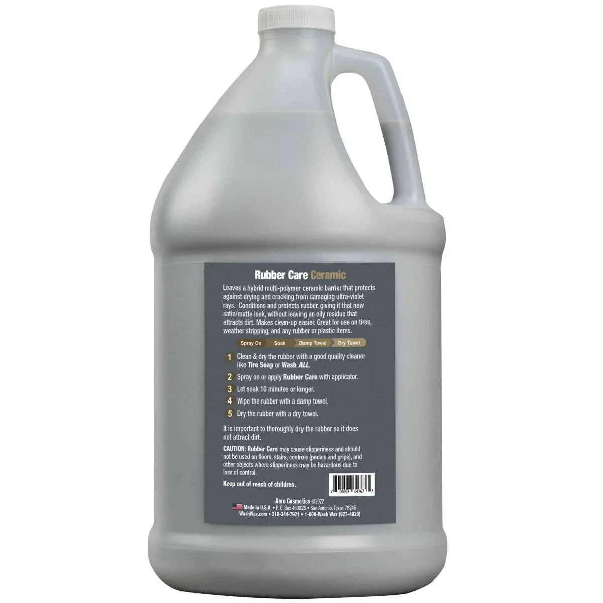 Rubber Care 1 Gallon - Rubber & Plastics Conditioner and Protectant Wash Wax ALL