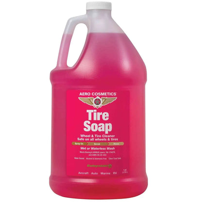 Tire Soap 128 Fl. oz [1 Gallon] - Tire Dirt, Oil Residue Remover Wash Wax ALL