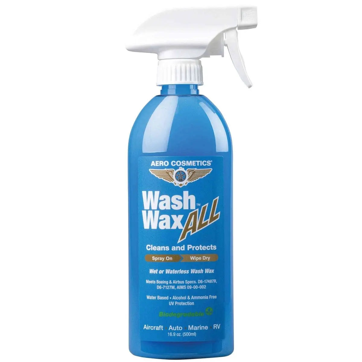 Wash Wax ALL™ 16.9 Fl. oz - Waterless Wash Cleaner and Protectant Wash Wax ALL