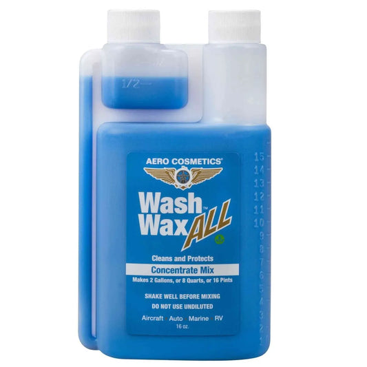 Wash Wax ALL™ 16 Fl. oz [Makes 2 Gallons] Concentrate - Waterless Wash Cleaner and Protectant Wash Wax ALL