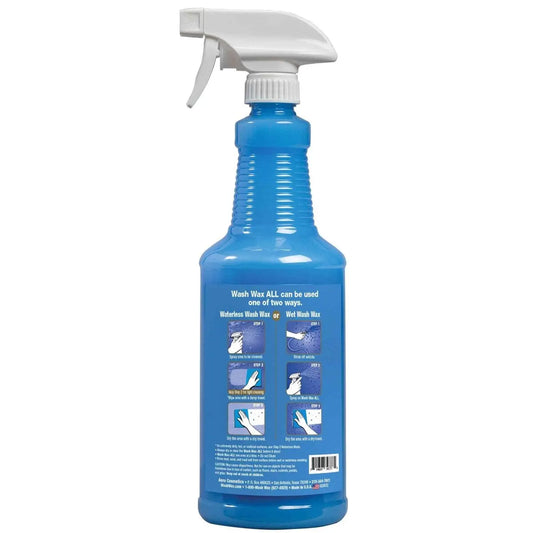 Wash Wax ALL™ 32 Fl. oz - Waterless Wash Cleaner and Protectant Wash Wax ALL