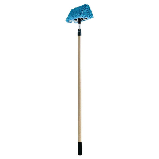 Waterless Mop 15" w/ Wooster Fiberglass Pole Wash Wax ALL