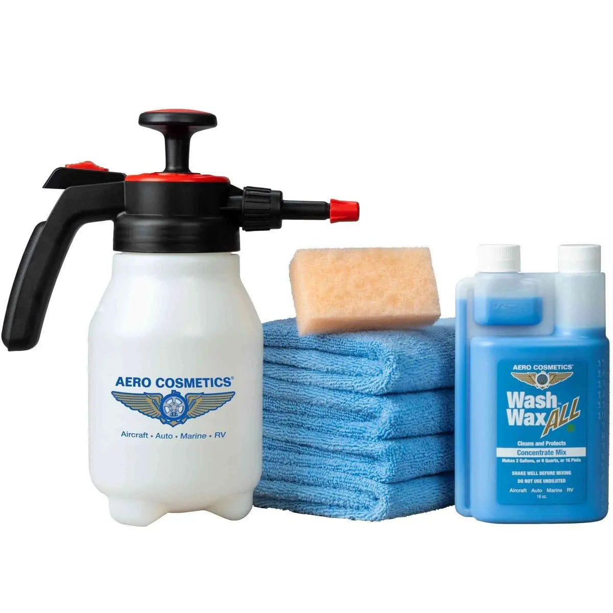 Wash Wax ALL 16oz Concentrate Kit w/ Full Function Pressure Atomizer & Pump Sprayer Wash Wax ALL