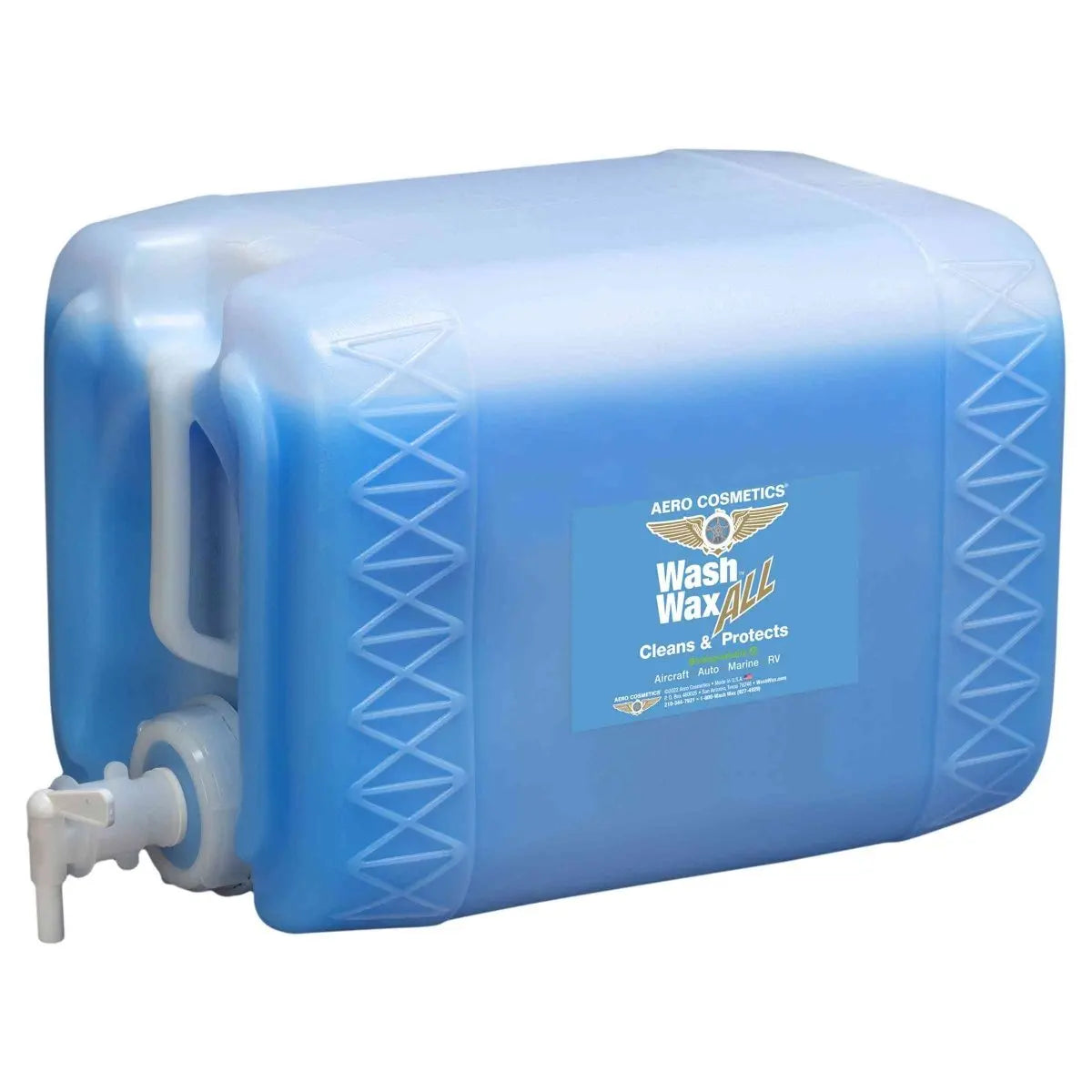 Wash Wax ALL™ 5 Gallons w/ Spigot - Waterless Wash Cleaner and Protectant Wash Wax ALL