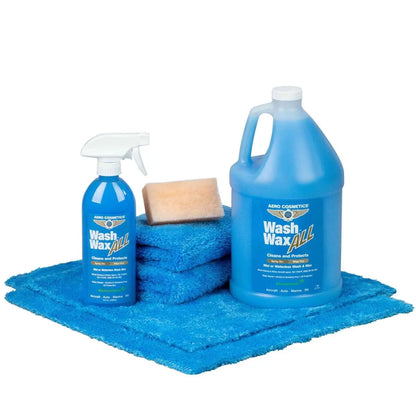 Waterless Car Wash Wax 144oz Kit - Waterless Wash Cleaner and Protectant Wash Wax ALL