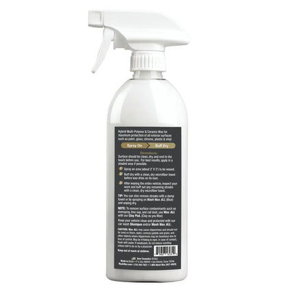 Wax ALL 16 Fl. oz- Hybrid Multi-Polymer Ceramic Wax Wash Wax ALL