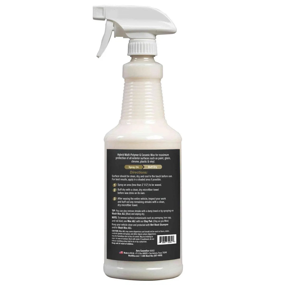 Wax ALL 32 Fl. oz - Hybrid Multi-Polymer Ceramic Wax Wash Wax ALL