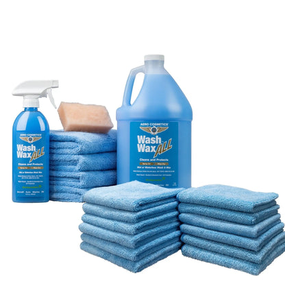 Waterless Car Wash Wax 144oz Kit - Waterless Wash Cleaner and Protectant Wash Wax ALL