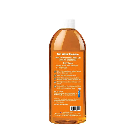 Wet Wash Shampoo 16oz - High-Foaming, Gentle Effective Car Wash Shampoo Wash Wax ALL