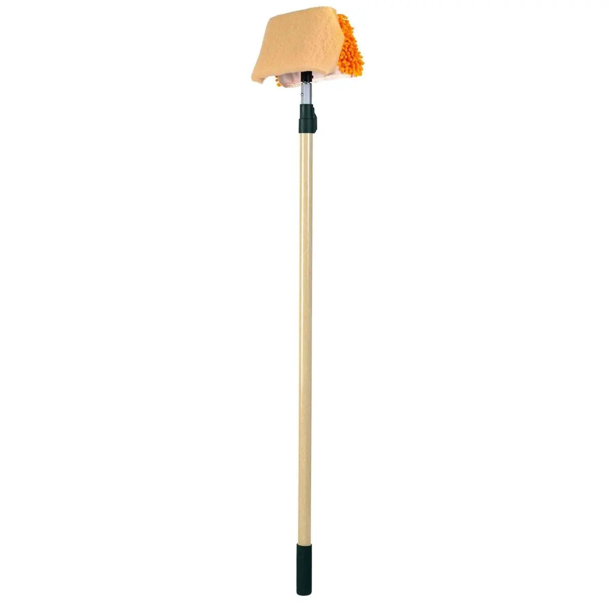 Wet or Waterless Mop 10" w/ Wooster Fiberglass Pole Wash Wax ALL